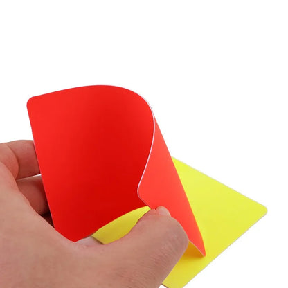 Sifflet d'arbitre de Football, outils de cartes rouges et jaunes, Kit d'arbitre de Match