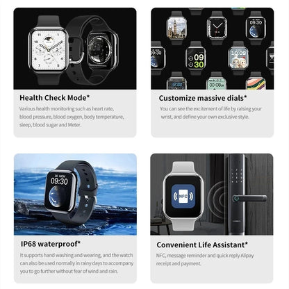 Montre intelligente 9 Mini femmes Ultra série NFC Smartwatch,