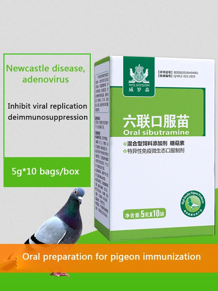 6 in 1 Vaccine Protect your pigeons against diseases with this easy to use oral vaccine!