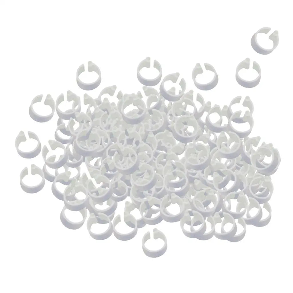 Racing Pigeon Rings - Identify Your Pigeons with Ease!, 100 Pieces, 8mm, Aluminum and Plastic