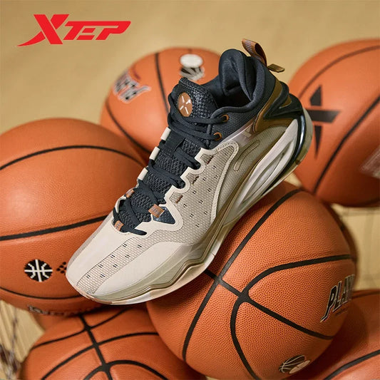 Xtep Qingxi 2.0 V3 chaussures de basket-ball pour hommes 2024 printemps chaussures de sport pour hommes mi- haut résistant à l'usure
