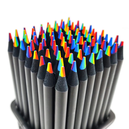 1 pièces aléatoire 7 couleurs dégradé arc-en-ciel, crayons de couleur, dessin croquis, coloriage.