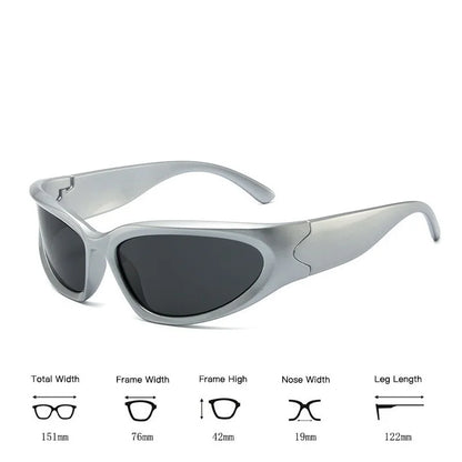 Y2k – lunettes de soleil de sport Punk pour hommes et femmes, marque de luxe de styliste, mode Vintage, nuances UV400, nouvelle collection