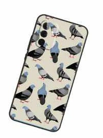 Coque Collage Pigeons Pour Samsung Galaxy A14 A34 A54 A55 A35 A15 A73 A53 A33 A23 A13 A12 A32 A52 A51